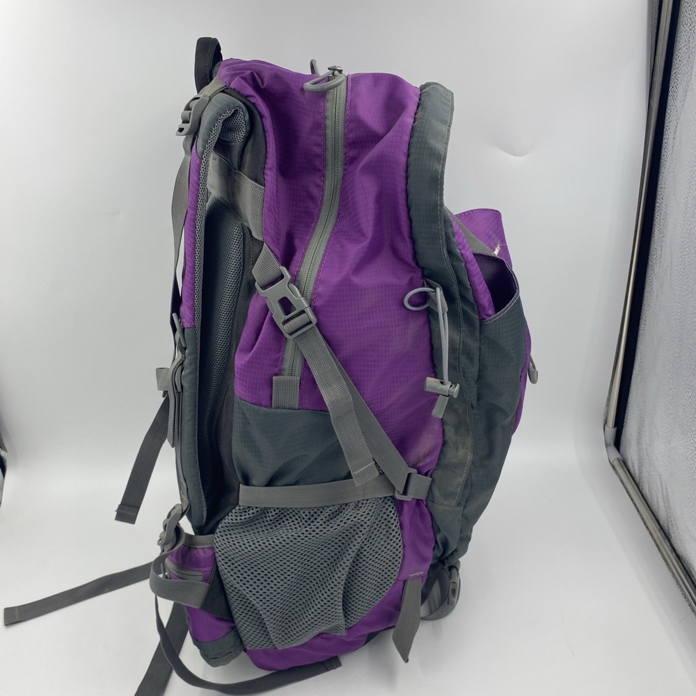 OutdoorMaster Hiking Backpacking 50L‎ Travel Carry-On Waterproof Cover Purple - Picture 6 of 16